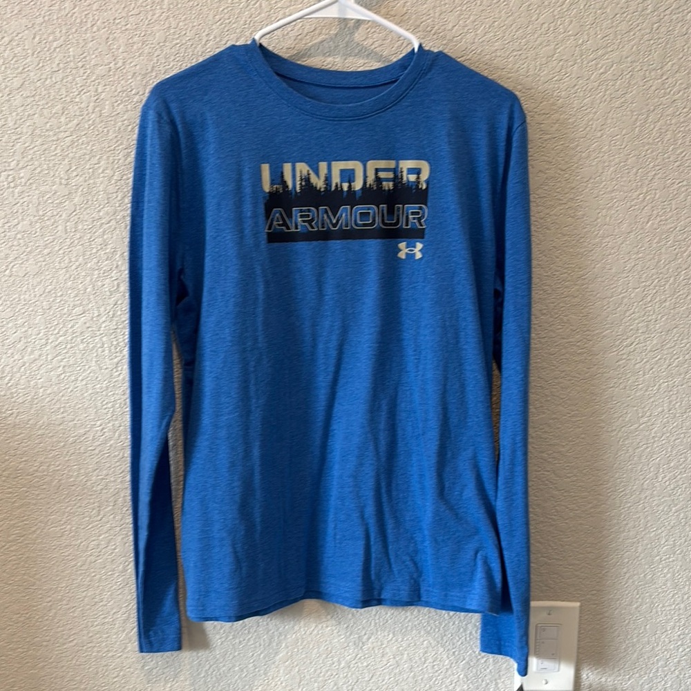 Boy’s Under Armour Blue Long Sleeve Shirt